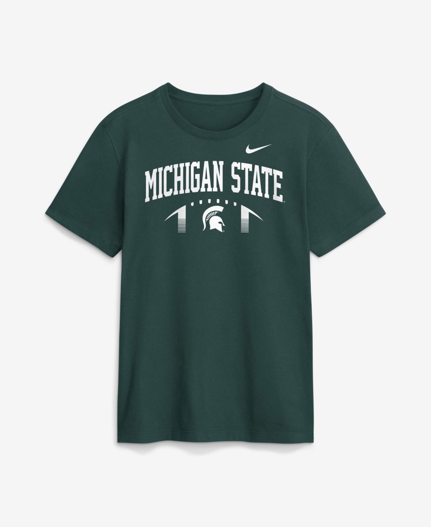 Мужская футболка Nike Green Michigan State Spartans Primetime Football Icon — фото 1