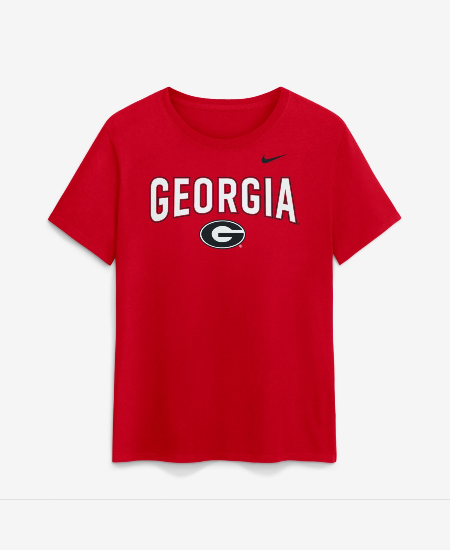 Women's Red Georgia Bulldogs Arch Logo T-Shirt