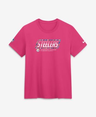 Women's Pink Pittsburgh Steelers 2026 NFL Crucial Catch Tri-Blend Dri-FIT T-Shirt