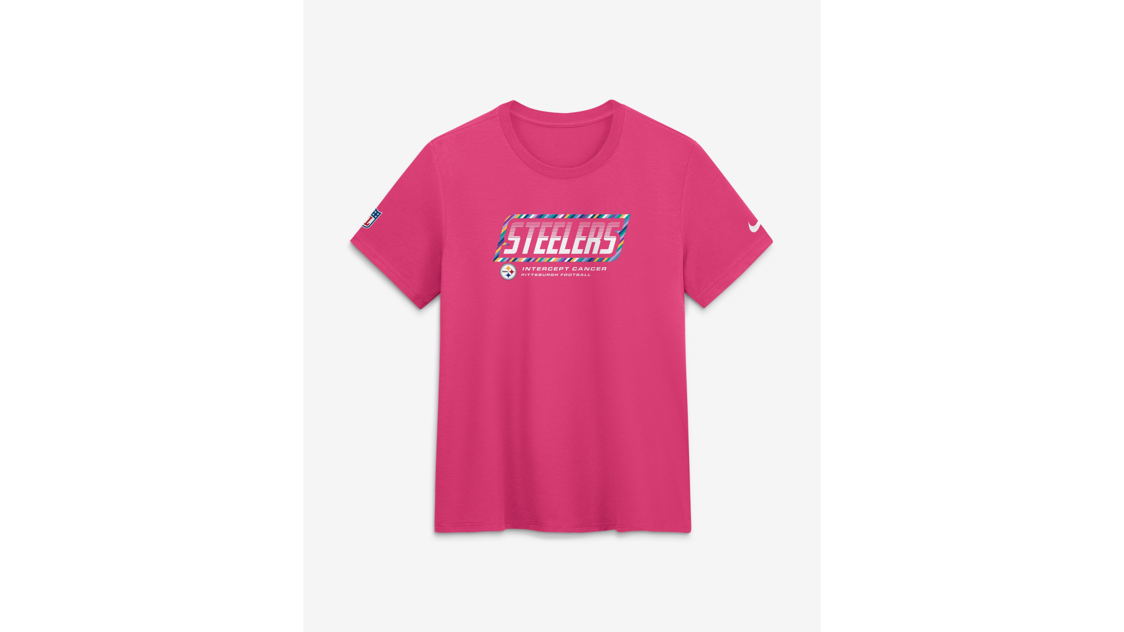 Nike Women's Pink Pittsburgh Steelers 2026 Nfl Crucial Catch Tri-Blend Dri-fit T-Shirt