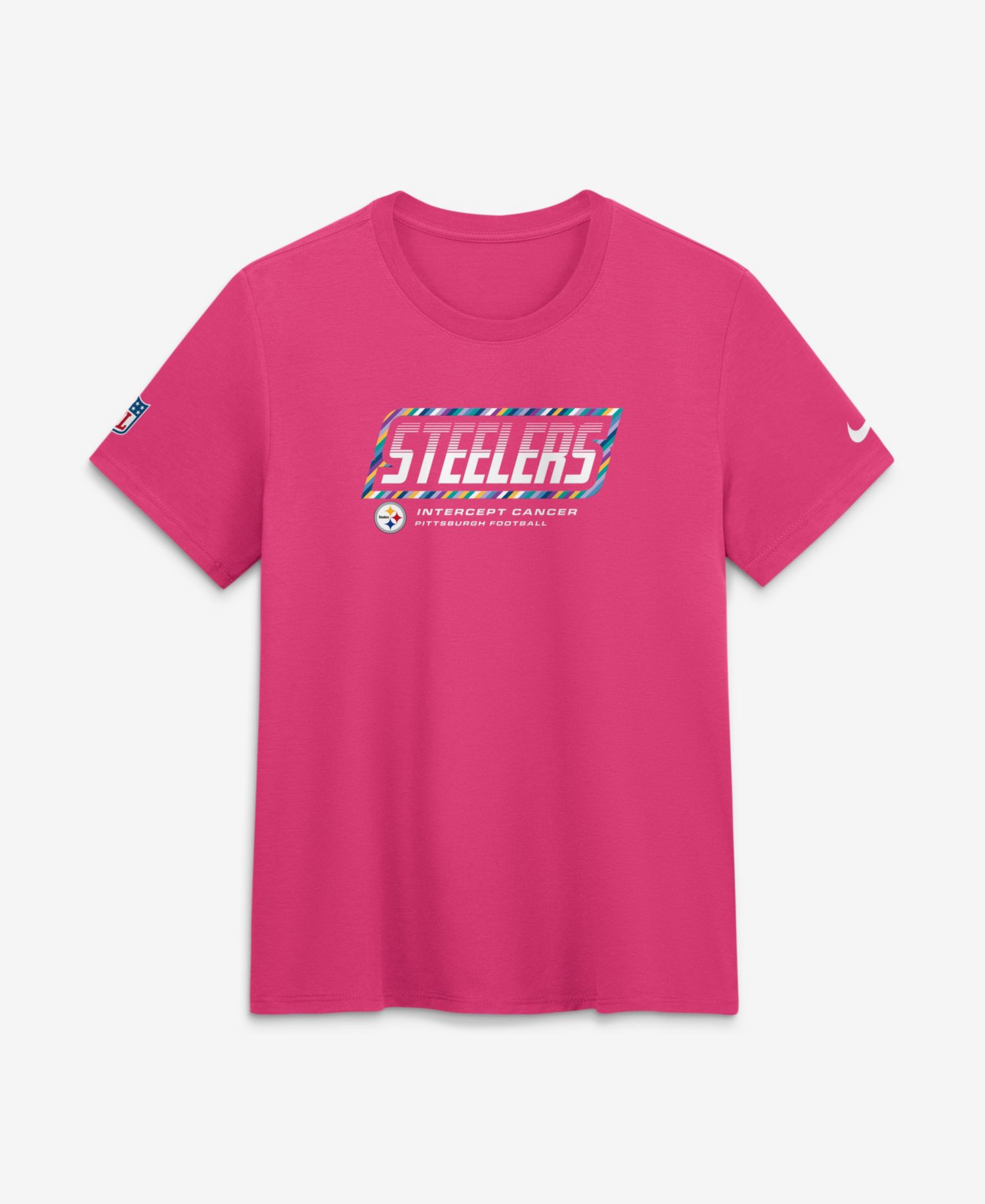 Women's Pink Pittsburgh Steelers 2026 NFL Crucial Catch Tri-Blend Dri-FIT T-Shirt