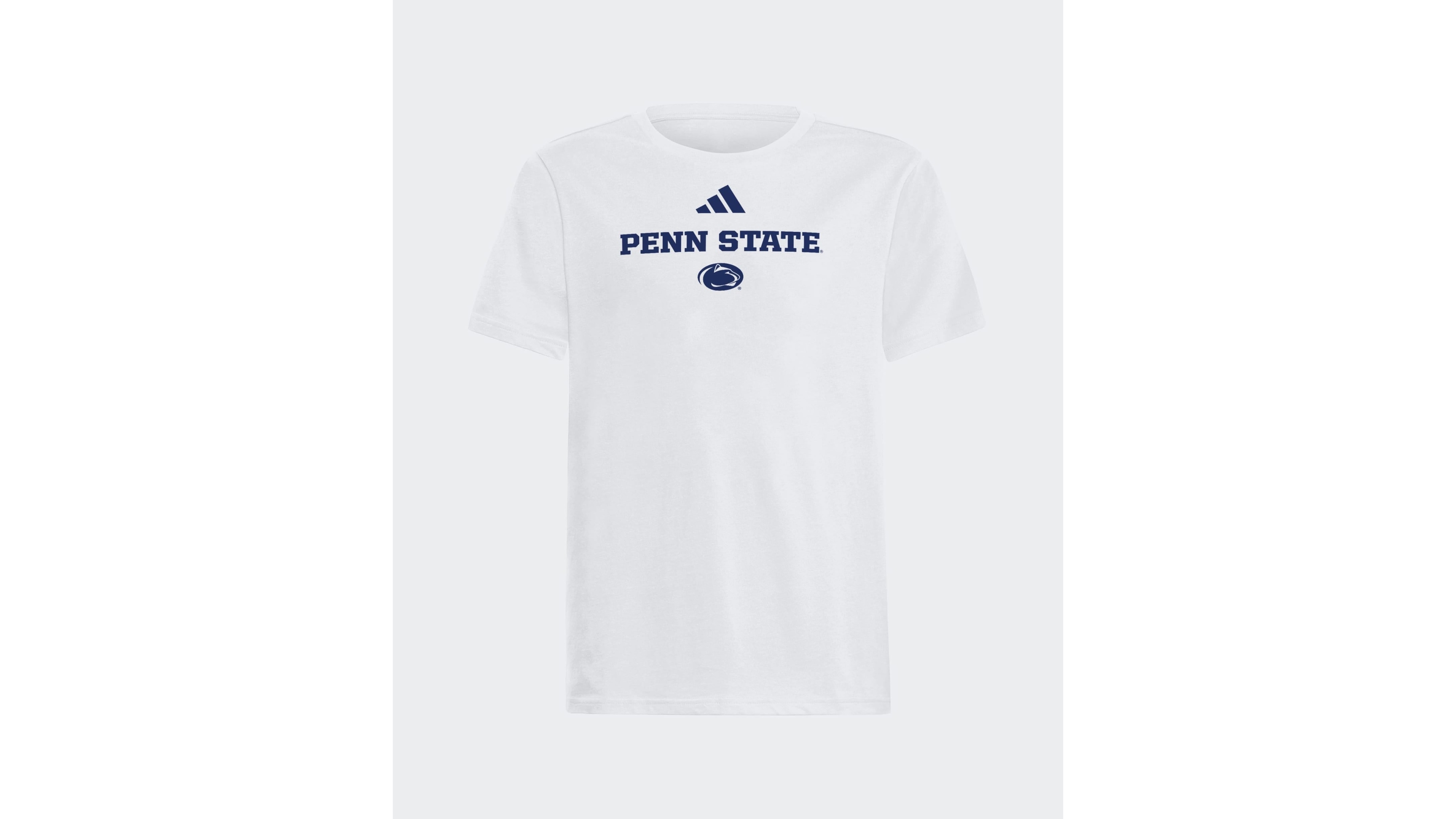 adidas Big Boys and Girls White Penn State Nittany Lions Wordmark Fresh T-Shirt