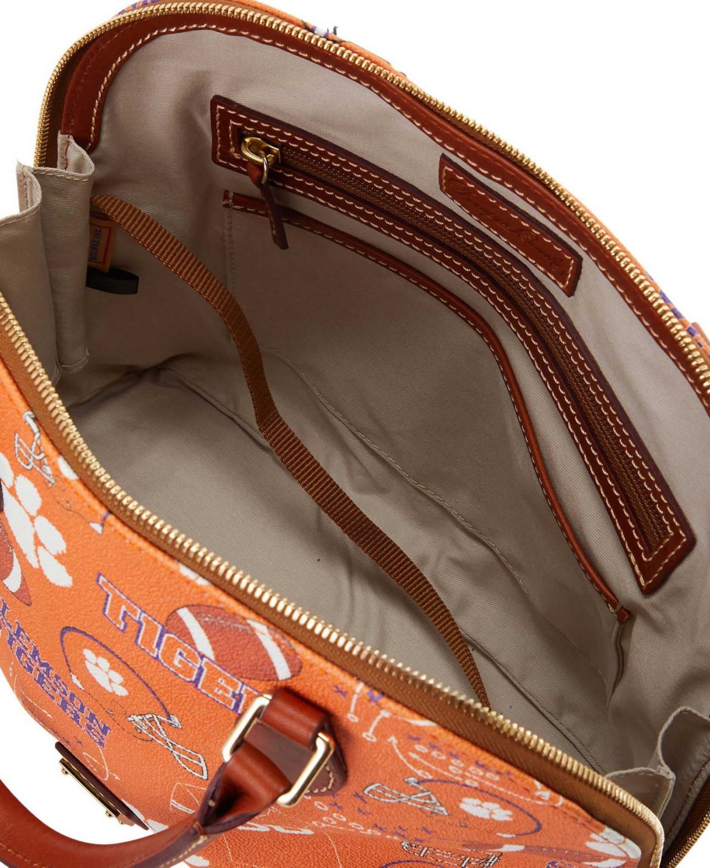 Женская сумка Dooney & Bourke Clemson Tigers Game Day Zip Satchel — фото 2