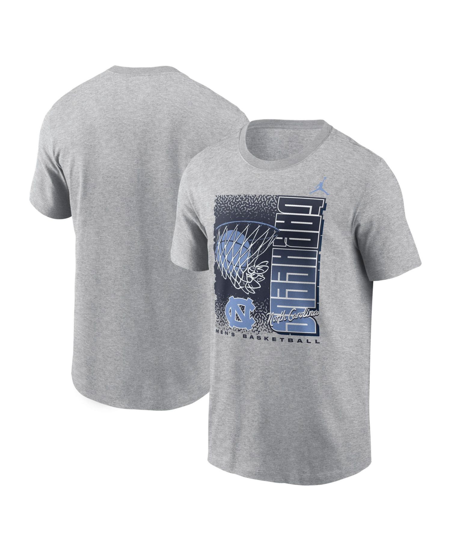 Men's Heather Gray North Carolina Tar Heels Basketball Refresh T-Shirt