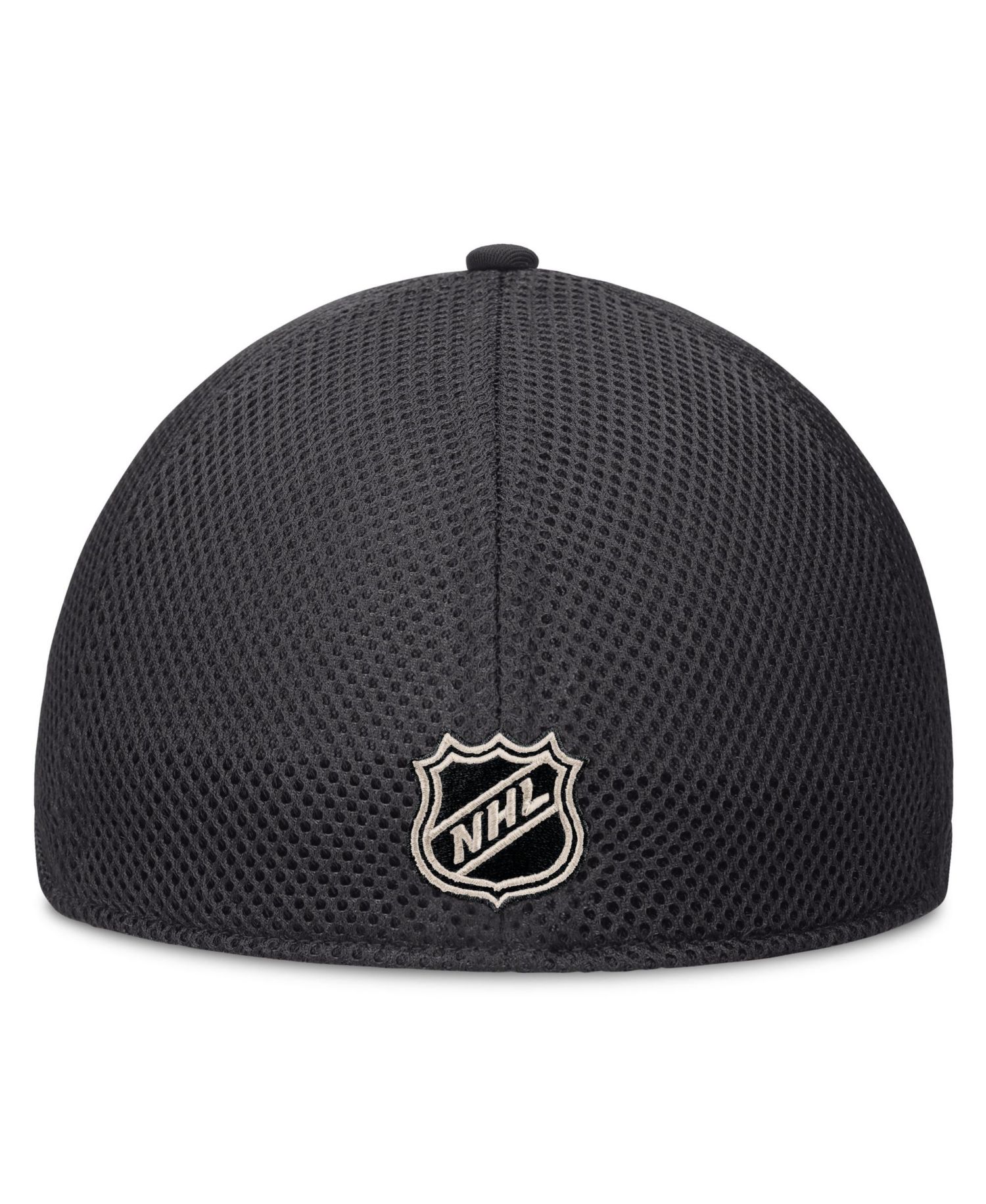 Men's Charcoal Montreal Canadiens Road Meshback Stretch Hat