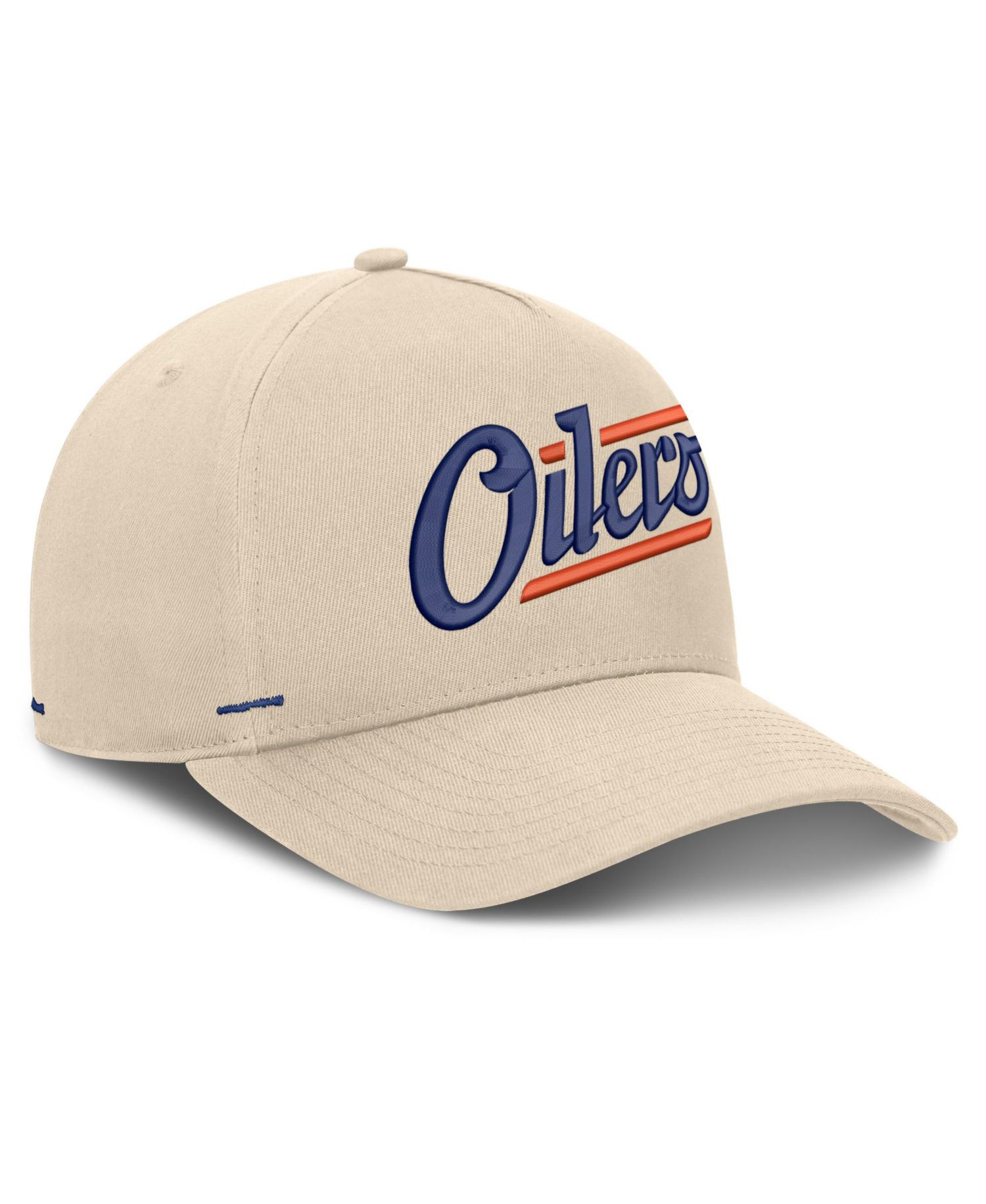 Men's Cream Edmonton Oilers Alternate Authentic Pro Rink A-Frame Adjustable Hat