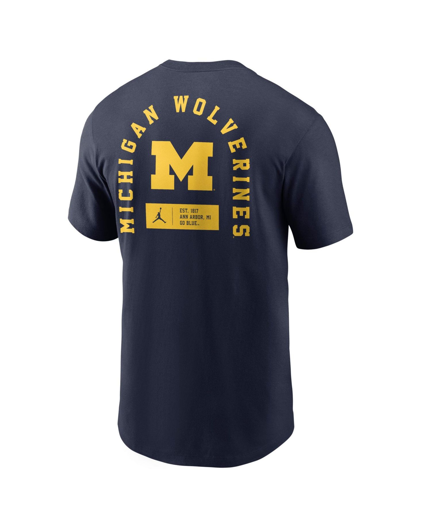Men's Navy Michigan Wolverines Primetime Crew T-Shirt