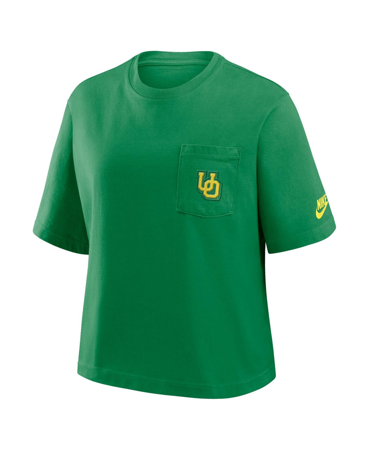 Женская футболка Nike Green Oregon Ducks Legacy Pocket Boxy — фото 5