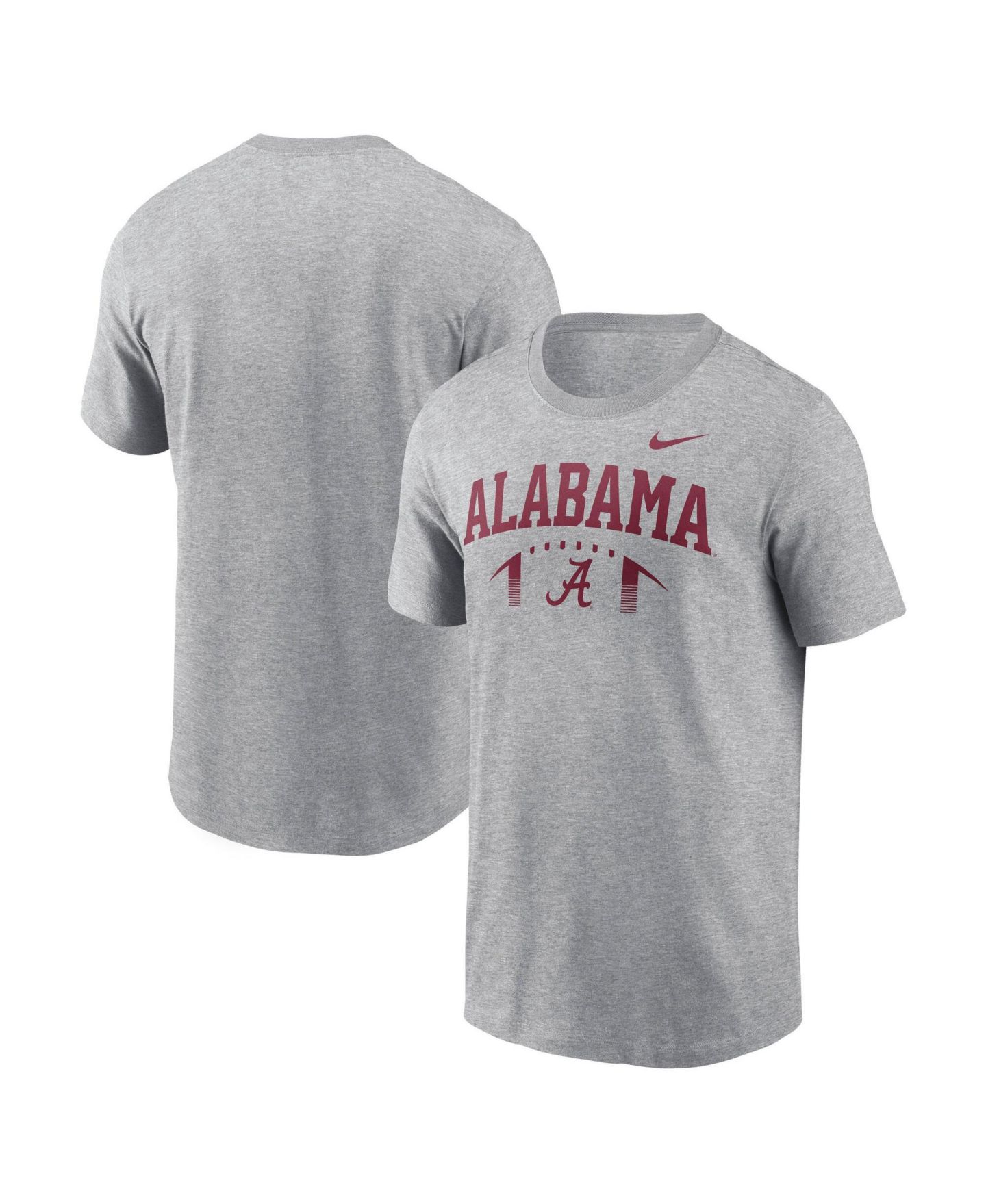 Мужская футболка Nike Heather Gray Alabama Crimson Tide Primetime Football Icon — фото 5