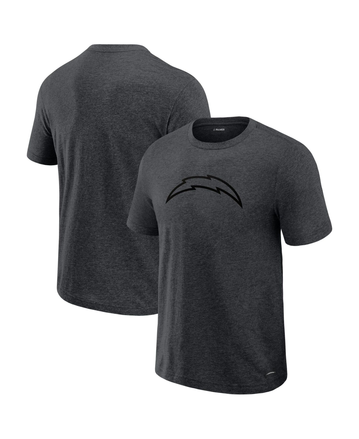 Men's Graphite Los Angeles Chargers Players Lounge Tri-Blend T-Shirt