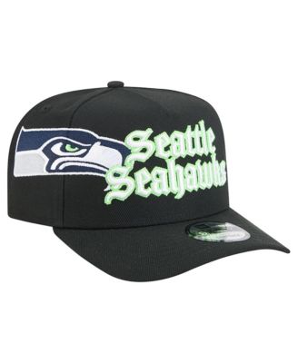 Men's Black Seattle Seahawks Proud A-Frame 9FIFTY Snapback Hat
