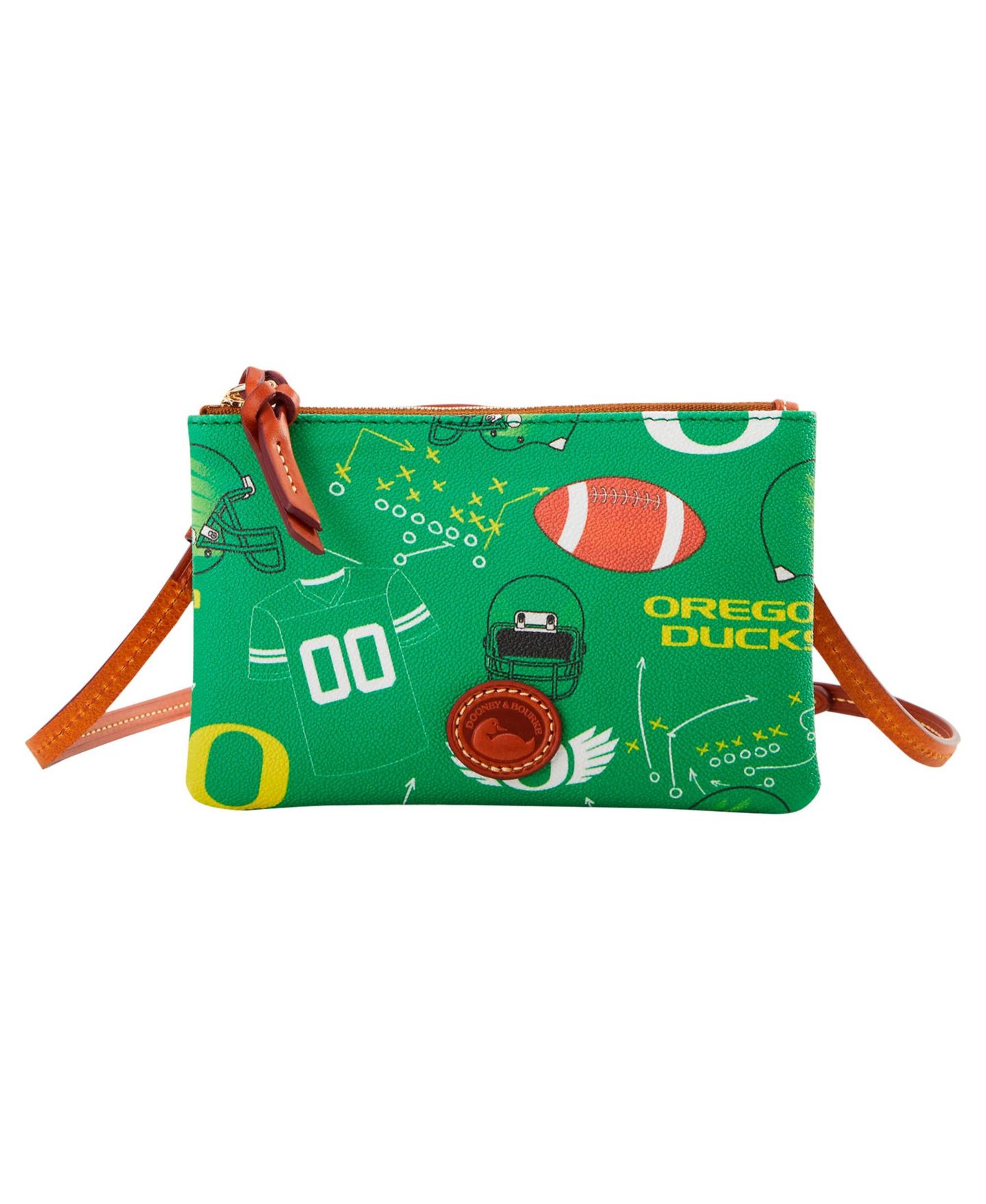 Женская сумка Dooney & Bourke Oregon Ducks Top Zip Crossbody Purse — фото 1