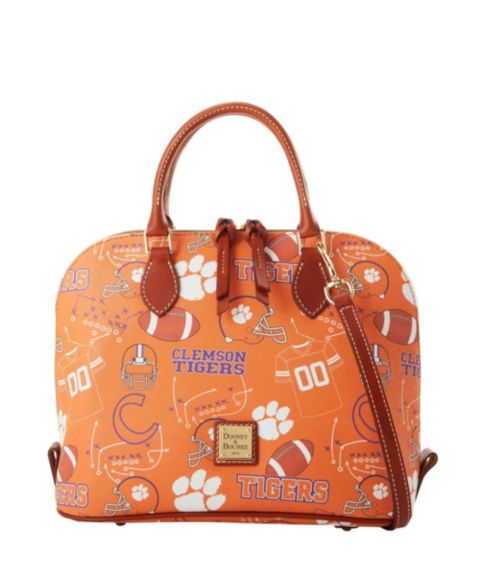 Женская сумка Dooney & Bourke Clemson Tigers Game Day Zip Satchel