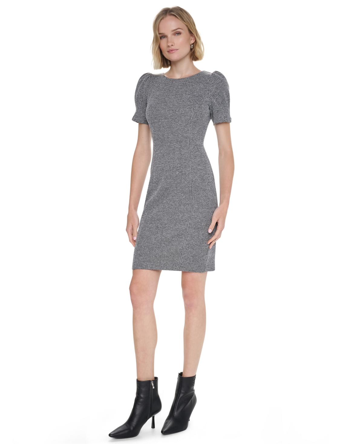 Dkny Women's Puff-Sleeve Above-The-Knee Dress