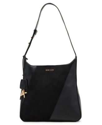 Large Polyurethane Multi-Pieced Hobo Handbag