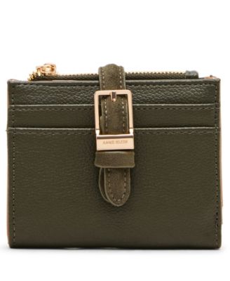 Boxed Polyurethane Buckled Bifold Wallet
