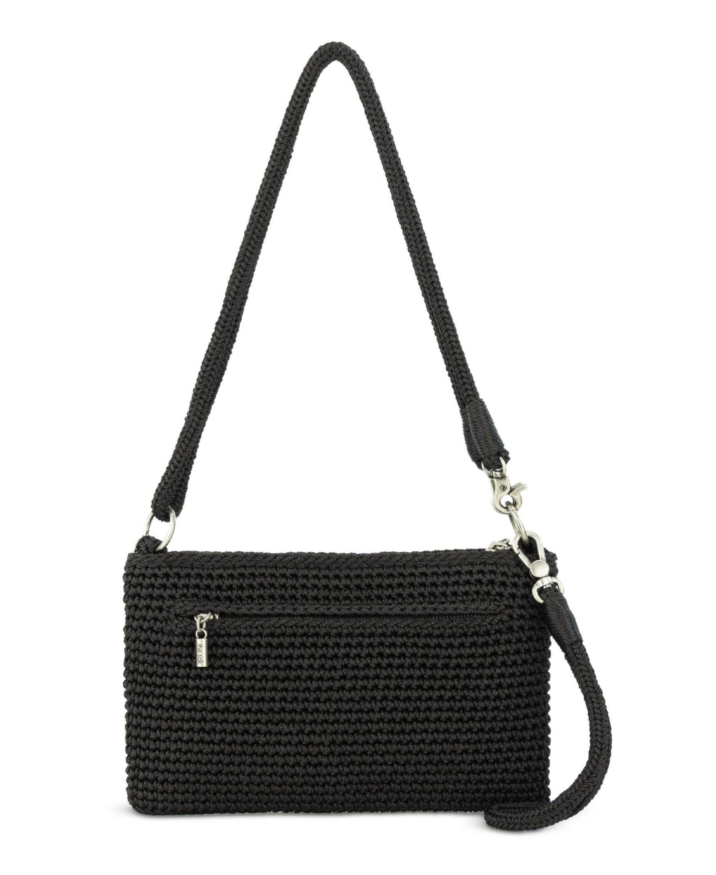 Женская сумка The Sak Convertible Crochet Vita Small Shoulder Handbag, цвет: Чёрный — фото 2