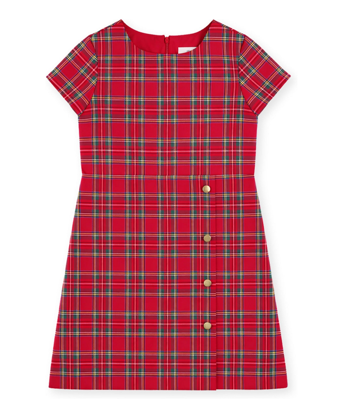 Florence Eiseman Girls' 4-16 Tartan Plaid Short-Sleeve A-Line Dress