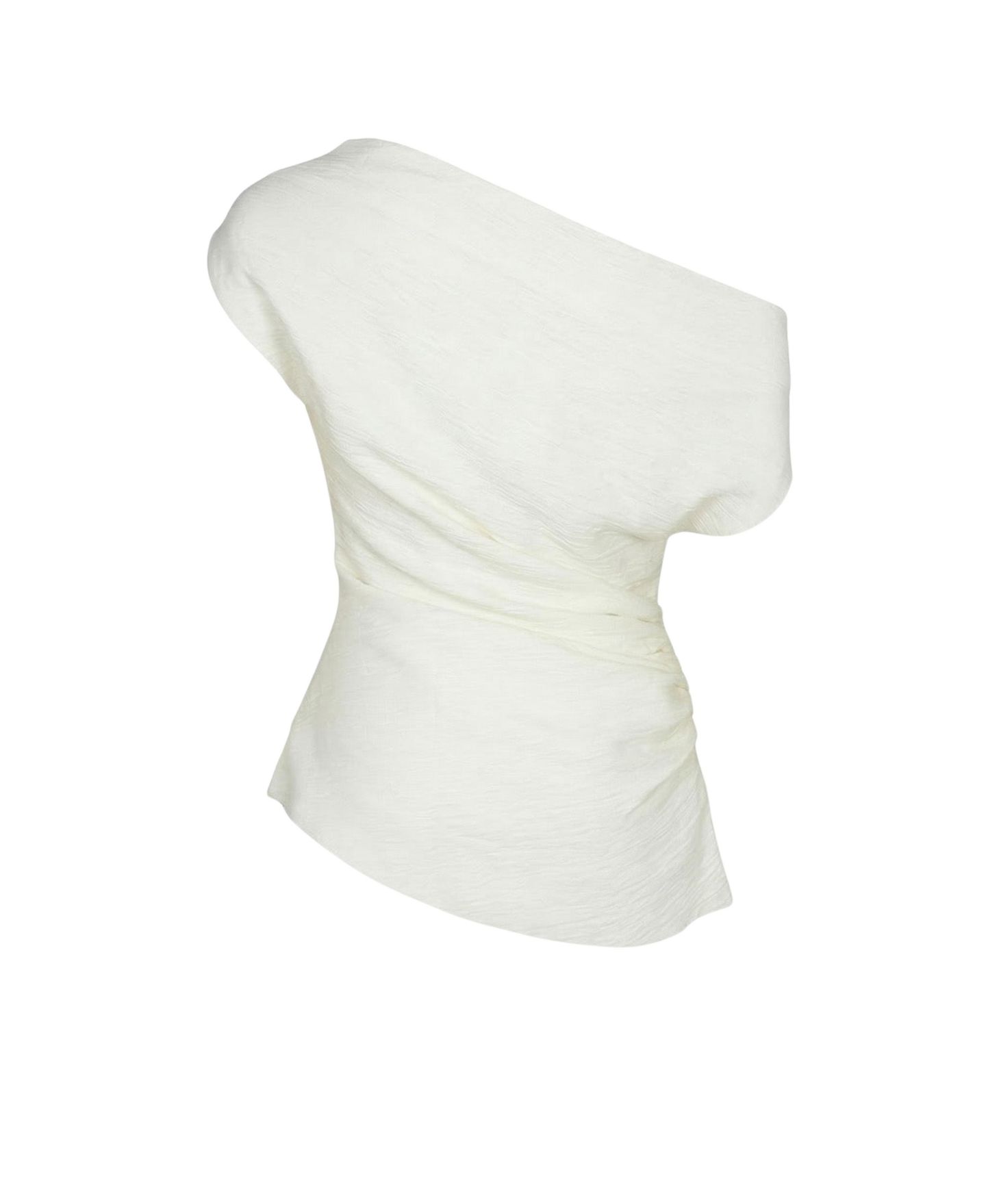 Женский топ Modenaire Asymmetric One-Shoulder Draped, цвет: Белый — фото 10