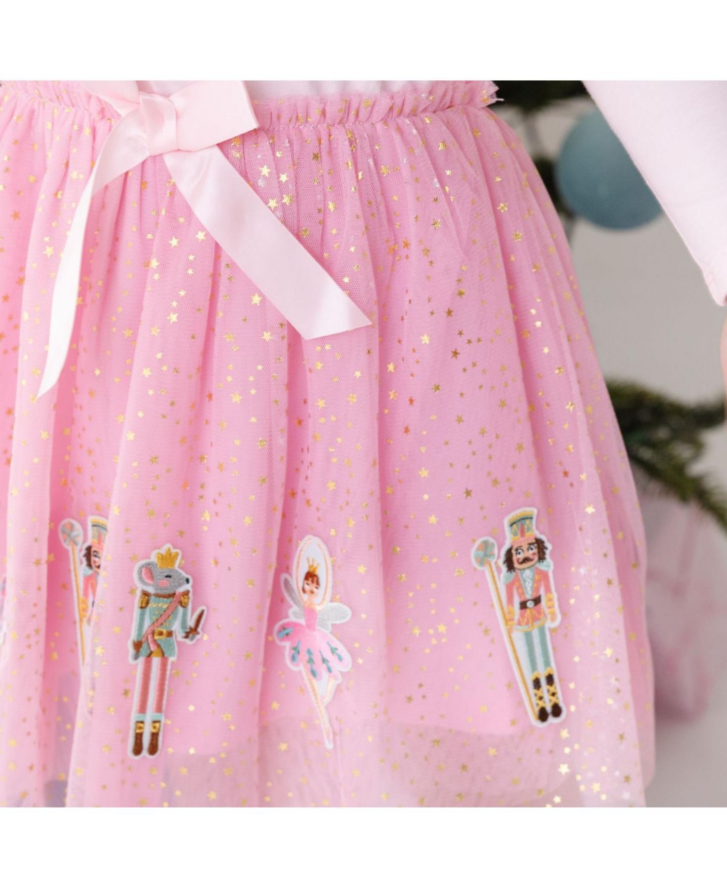 Платье из тюля для девочек Sweet Wink «Щелкунчик», праздничное, 2T-5T, цвет: Розовый — фото 3