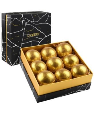 24K Gold Bath Bombs Set, Deluxe Marble Bath Fizzies Gift Set, 9 Bubble and Spa Bath Bombs