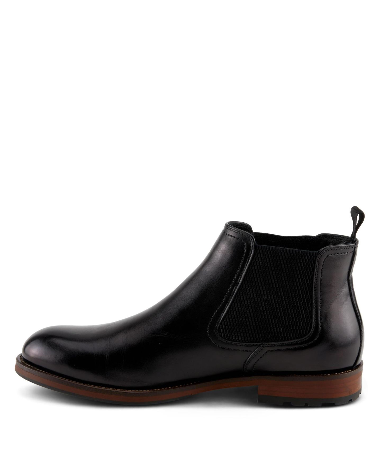 Мужские ботинки Spring Step Baxter Leather Rubber-Sole Chelsea, цвет: Чёрный — фото 2