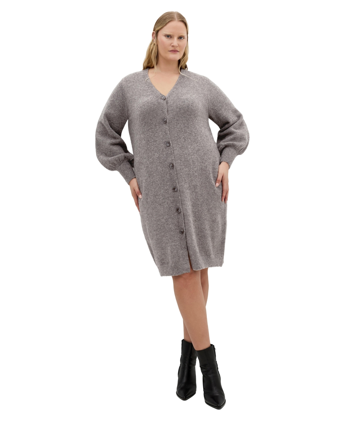 City Chic Women's Plus Eleni Cardigan Midi Dress