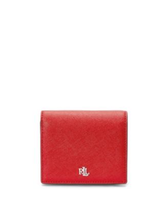Crosshatch Leather Compact Wallet