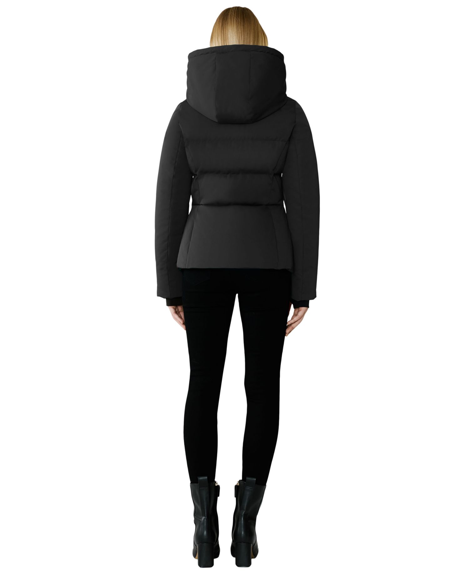 Women's Hooded Zip-Front Down Puffer Coat