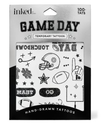Game Day Touchdown Glitter Temporary Tattoos