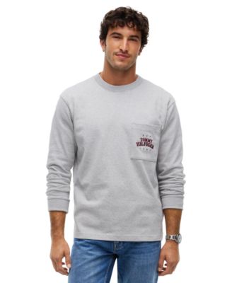 Men's Graphic Varsity Pocket Long-Sleeve T-Shirt