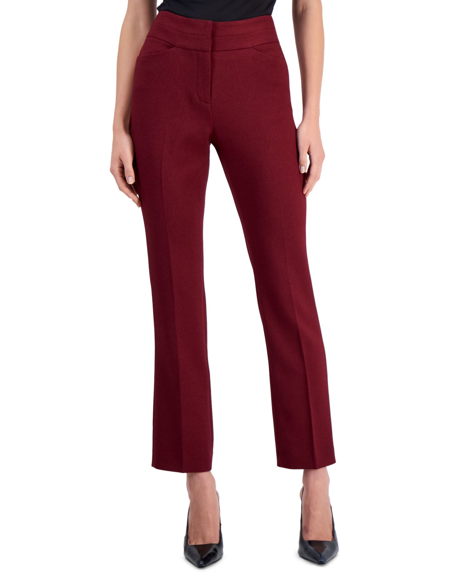 Petite Bell Bottom Bootcut High-Waisted Pants