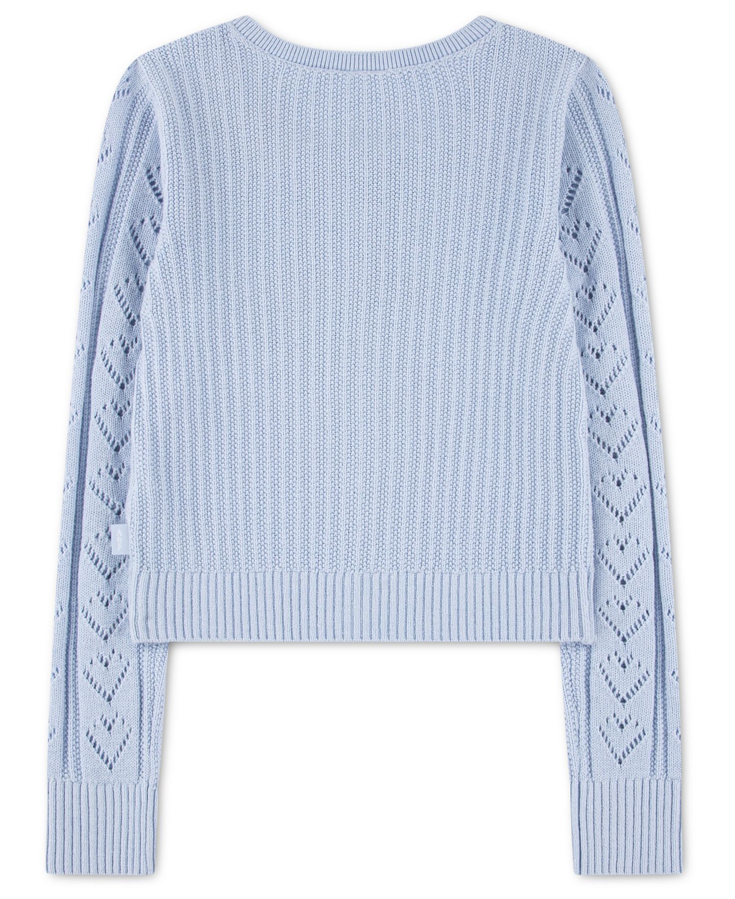 Детский свитер abercrombie kids Babydoll с сердцем, длинный рукав, 5-18, цвет: Синий — фото 2