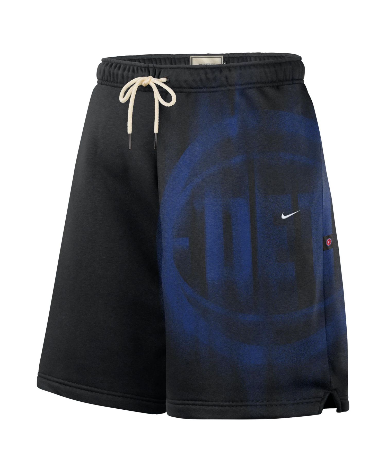 Men's Black Detroit Pistons 2026 Standard Issue Practice Icon Fleece Shorts