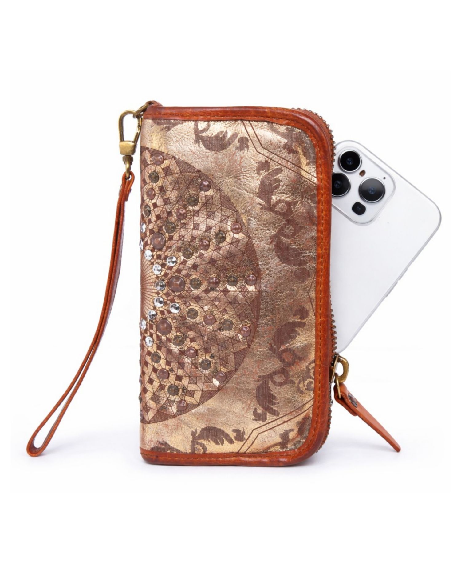 Mola Leather Clutch