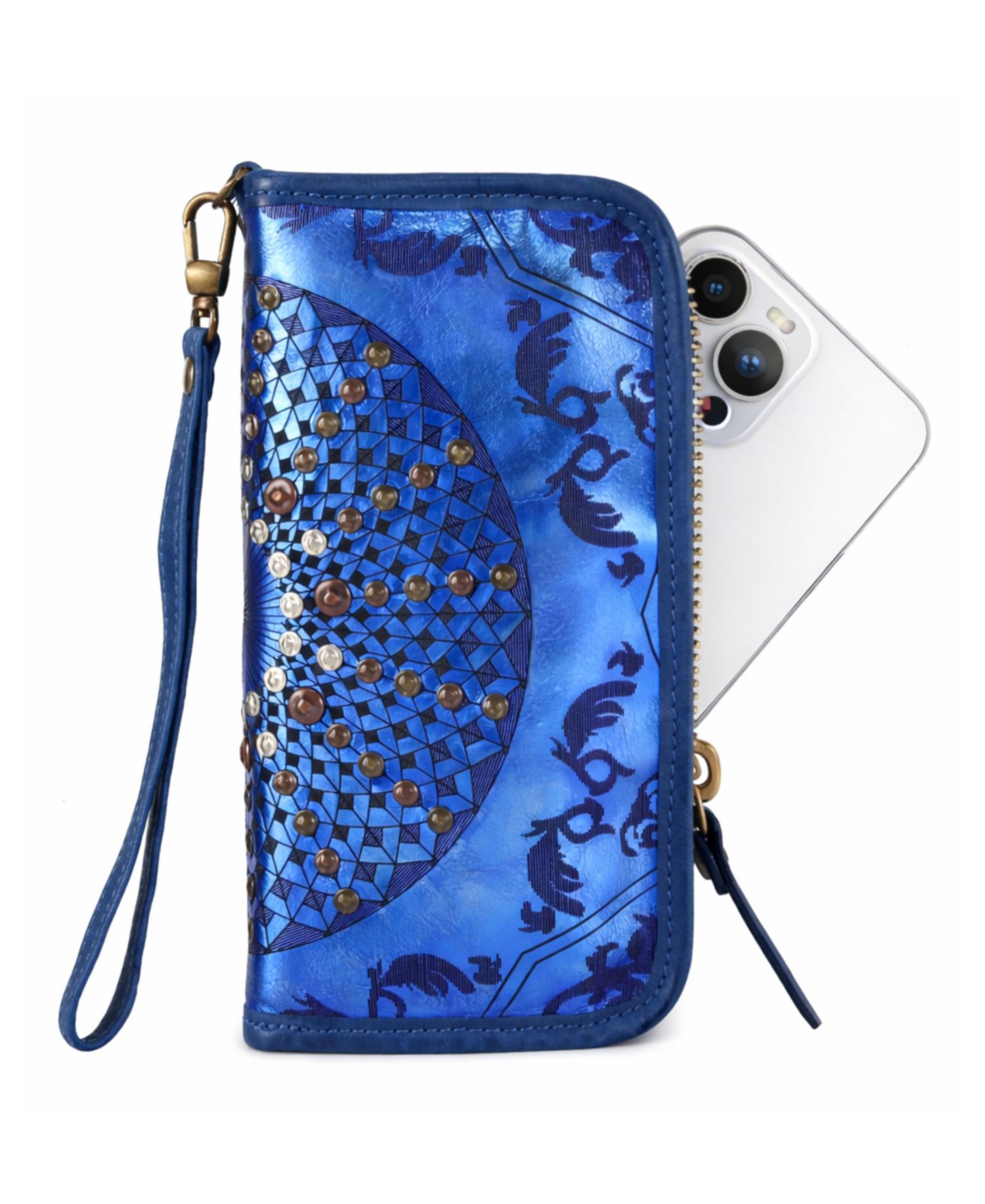 Mola Leather Clutch