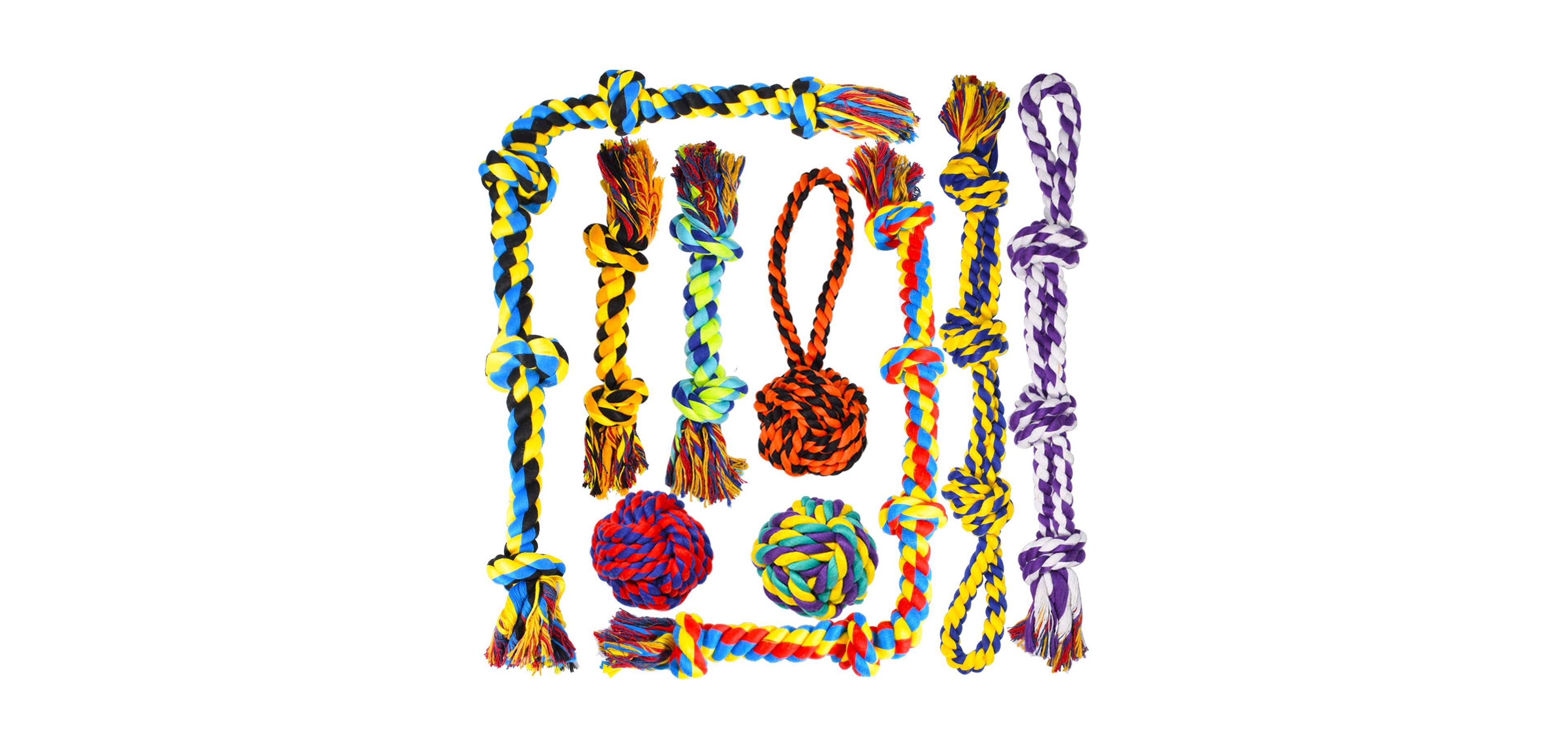 Magicorange Indestructible Dog Rope Chew Toys For Aggressive Chewers Tug Of War Set