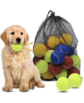 Squeaky Dog Tennis Balls Floating Interactive Fetch Toy for Pet Play