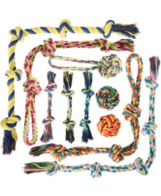 8 Pack Dog Rope Toy Set For Aggressive Chewers Large Breed Interactive Play