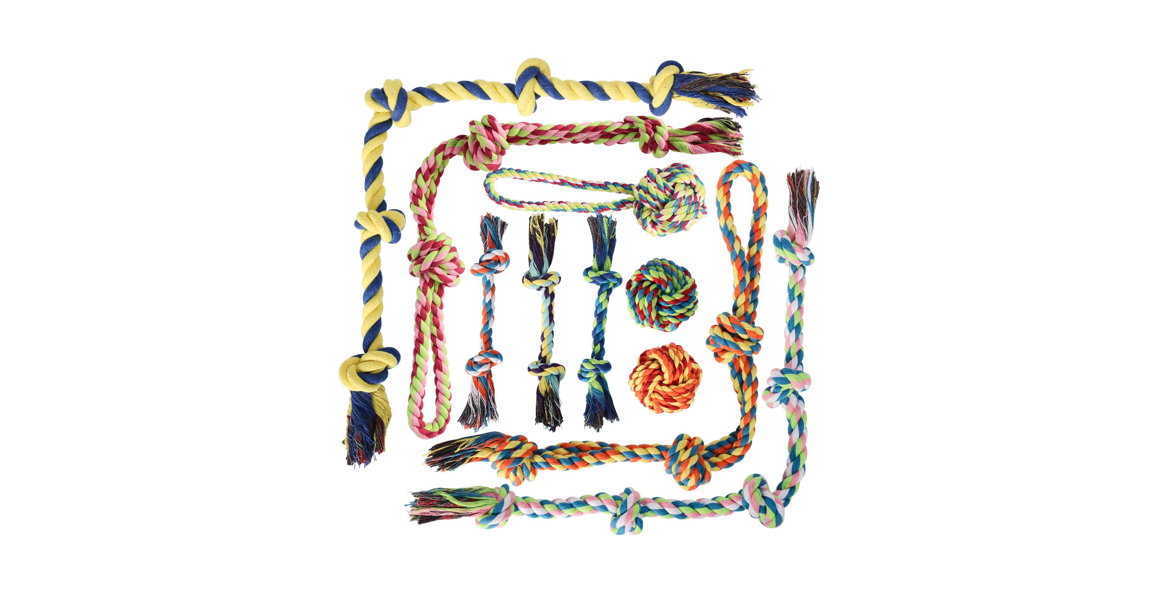 Magicorange 8 Pack Dog Rope Toy Set For Aggressive Chewers Large Breed Interactive Play