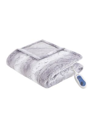 Zuri Oversized Faux Fur Heated Throw