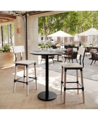 PureShield Tabletop with Seam-Free Surface Innovation and Bar Height Base