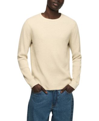 Men's Thermal Waffle-Knit Long-Sleeve T-Shirt