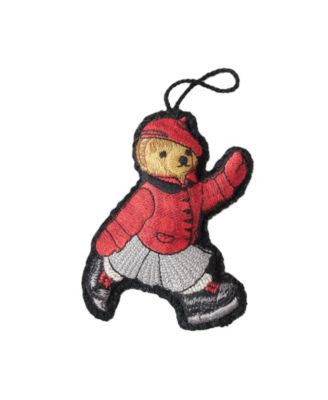 Skating Girl Bear Ornament