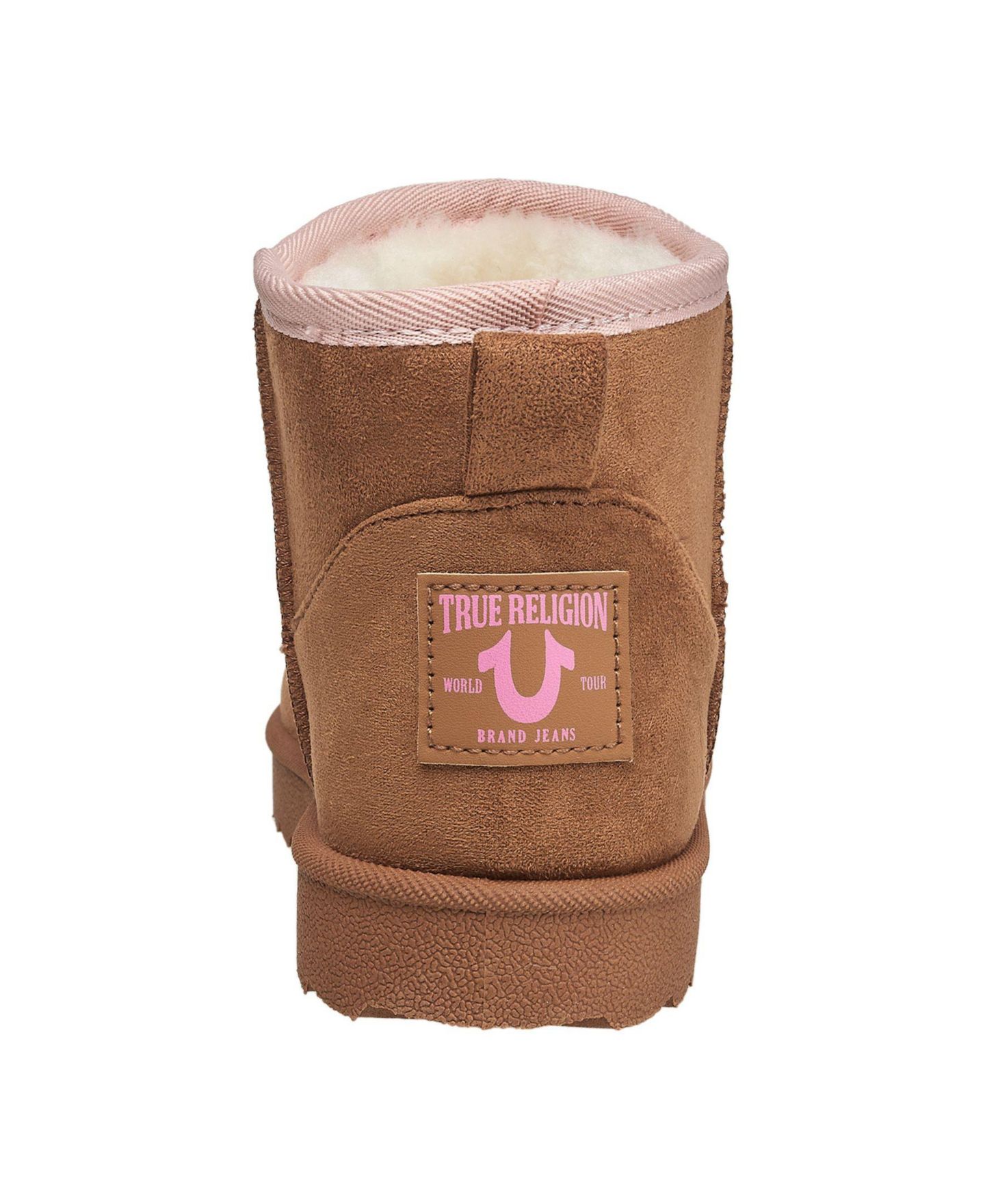 Ботинки True Religion Lizzo Logo Patch Cozy Boot для девочек, цвет: Коньячный — фото 5