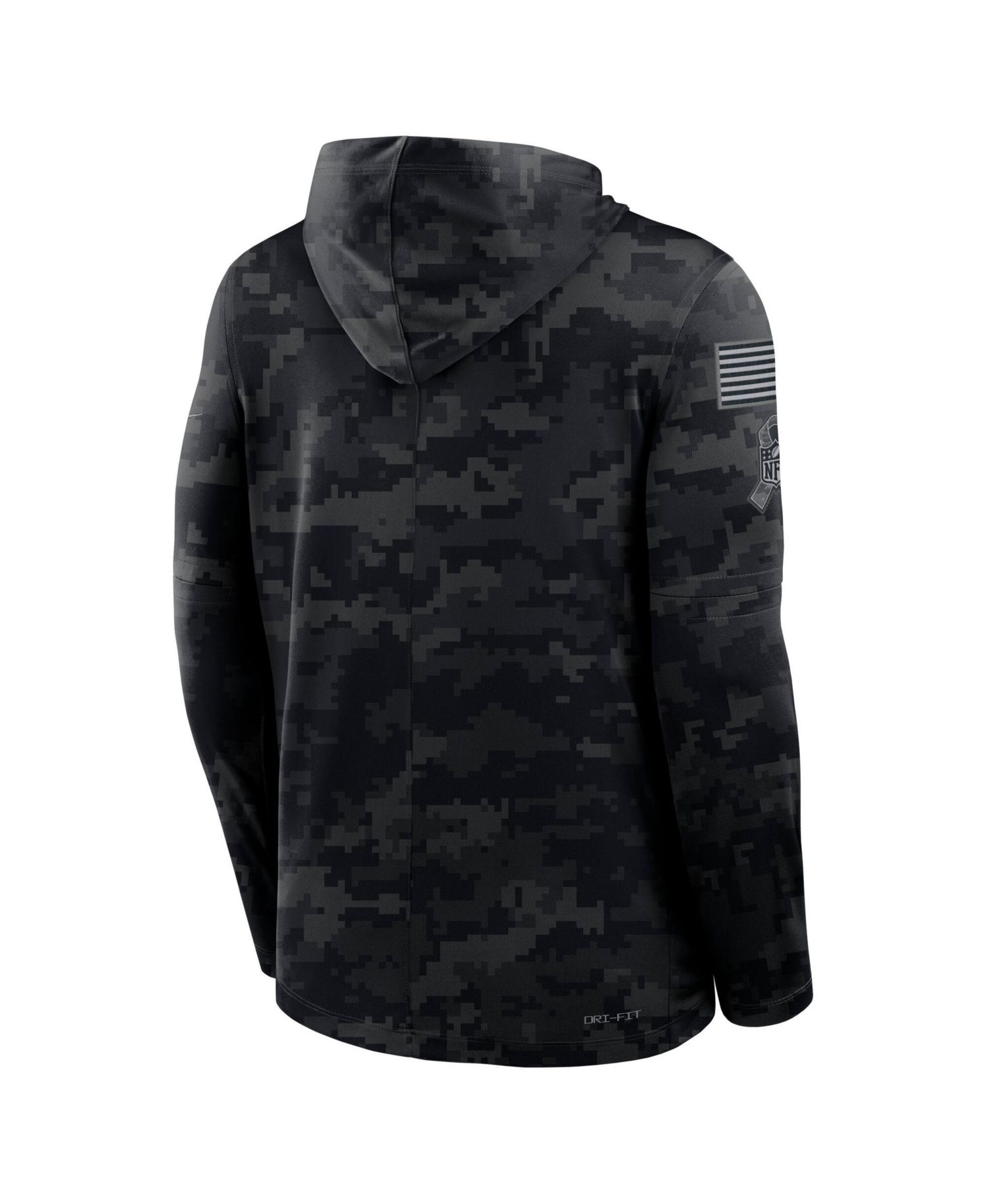 Men's Black Kansas City Chiefs 2026 Salute to Service Sideline Lightweight Hooded Pullover