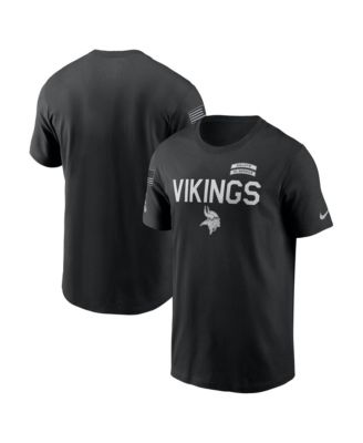 Men's Black Minnesota Vikings 2026 Salute to Service Sideline Dri-FIT T-Shirt