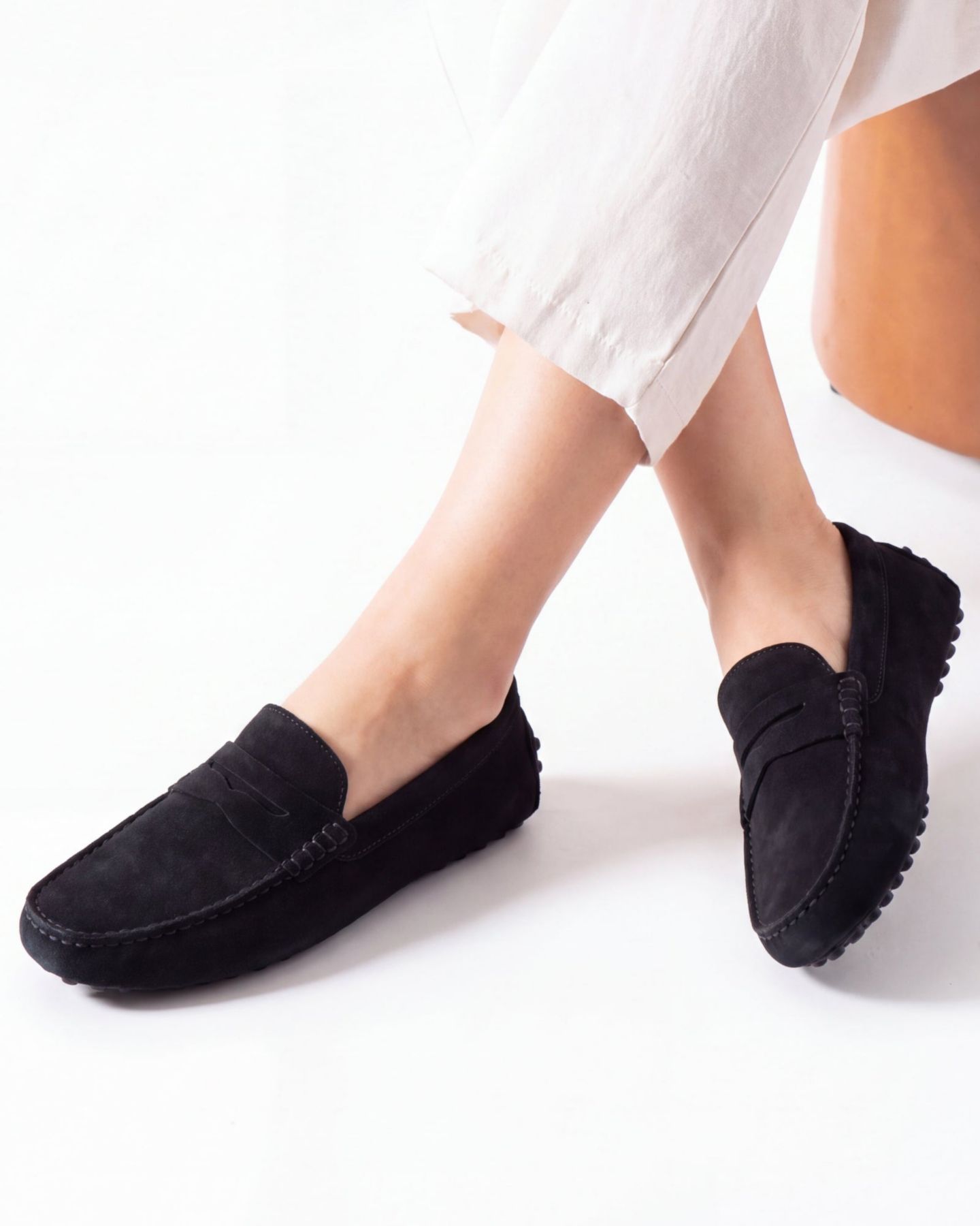 Женские туфли Menina Step Oporto Moccasin Loafer, цвет: Чёрный — фото 10