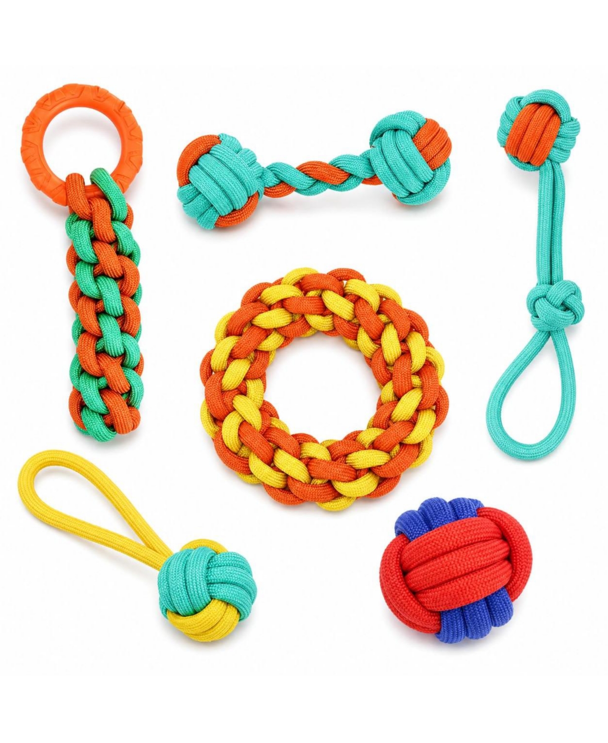 Magicorange 8 Pack Dog Rope Toy Set For Aggressive Chewers Large Breed Interactive Play - Open Miscellaneous 961