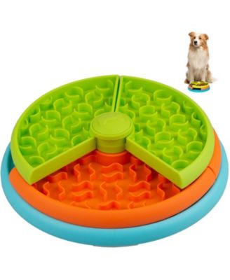3 Level Interactive Slow Feeder Dog Bowl Puzzle Toy For Pets
